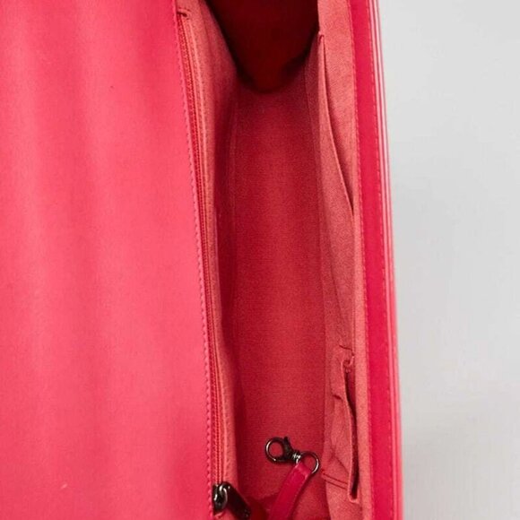 Chanel Pink Quilted Patent Leather Large Boy Bag - Picture 7 of 9